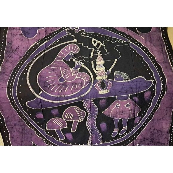 New Purple Alice in Wonderland Caterpillar Wall Hanging Room Decor Gift Tapestry - Picture 3 of 3